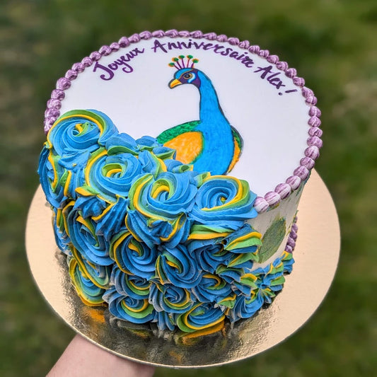 Peacock cake