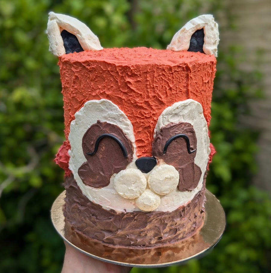 Red panda cake